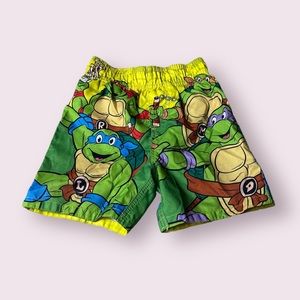 Toddler Boy 2014 Nickelodeon Teenage Mutant Ninja Turtles Yellow Swim Trunks 2T